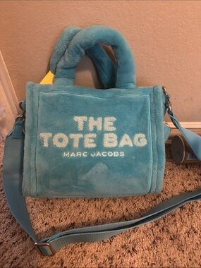 Marc Jacobs Plush Tote Bag in Turquoise